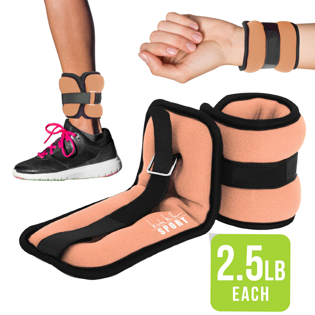 Nicole Miller Sport 5 Lb Ankle/Wrist Weights Nicole Miller Sport 5 Lb Ankle/Wrist Weights