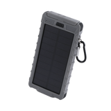 PowerUp Solar 10,000mAh Dual USB Backup Battery Gray