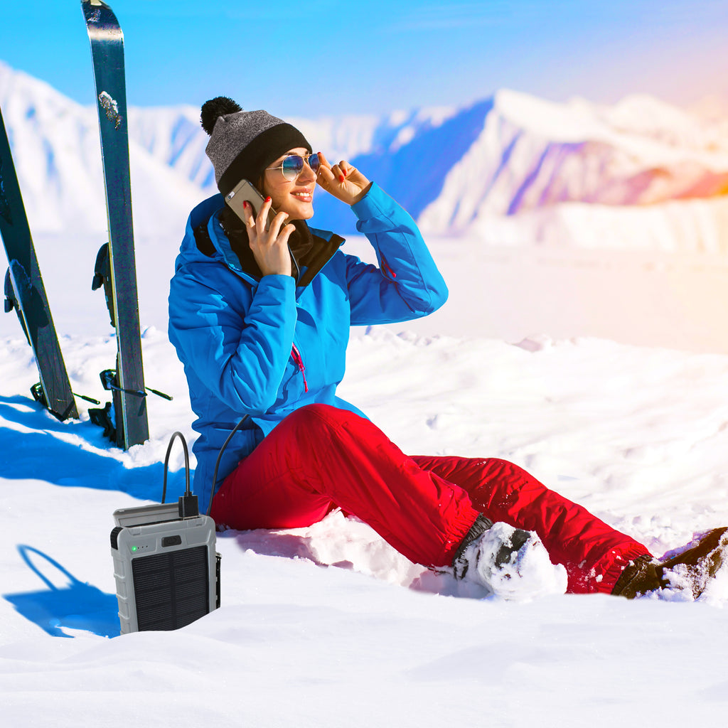 PowerUp Solar 10,000mAh Dual USB Backup Battery