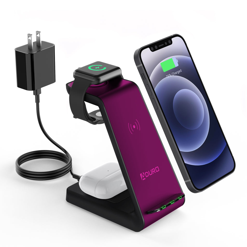PowerUp Trinity Pro 3 in 1 Charging Station for iPhone, iWatch & AirPods