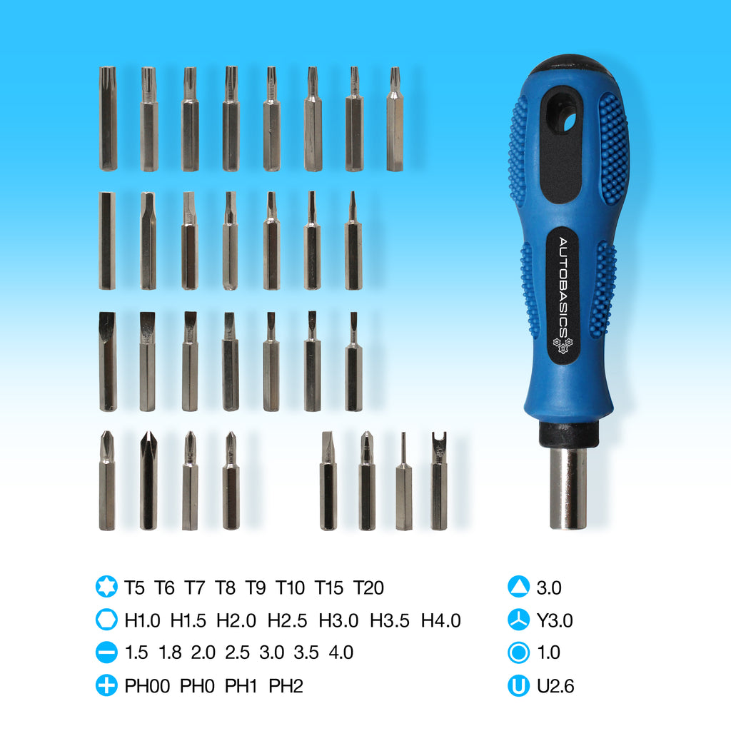 AutoBasics 30-in-1 Universal Screwdriver Set