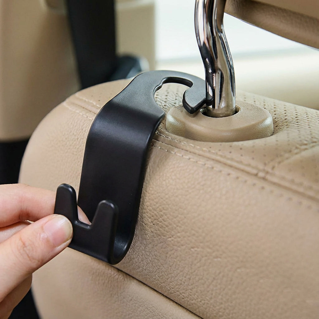 AutoBasics 4 Pack Headrest Seat Hooks
