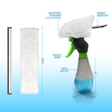 AutoBasics 3 in 1 Window Cleaner Spray, Scrub, & Squeegee