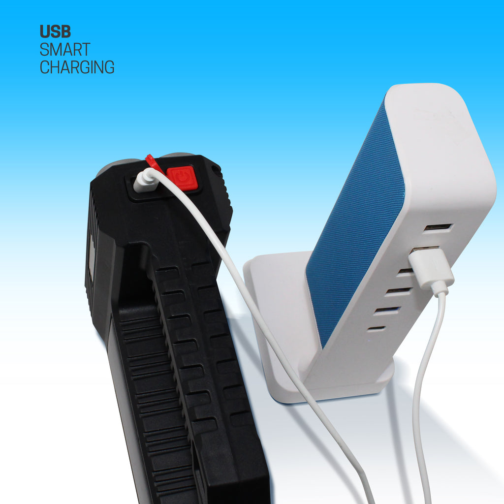 Adurance 2-in-1 Tactical Solar Rechargeable Flashlight & Task Light