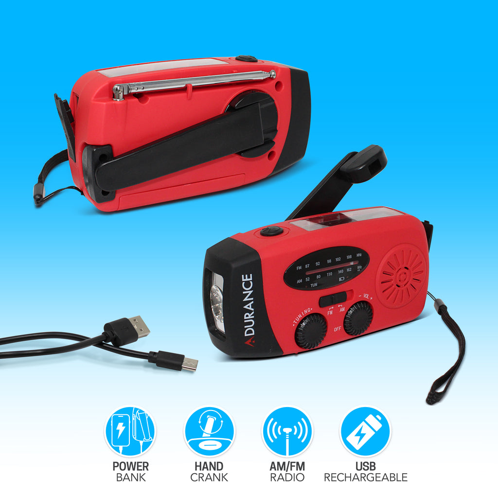 Adurance 3 in 1 Emergency Radio & Battery & Flashlight