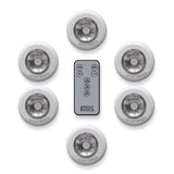 Bright Basics 6 Pack Wireless LED Lights w/ Remote Control