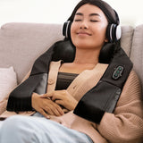 Full Body Shiatsu Massager Bundle - Heated Pillow Massager & Neck & Shoulder Massager