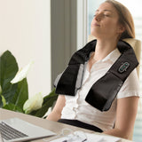 Full Body Shiatsu Massager Bundle - Heated Pillow Massager & Neck & Shoulder Massager
