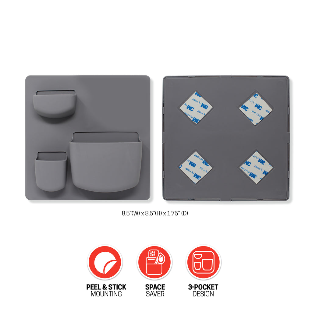 Space & Home 3-Pocket Floating Organizer