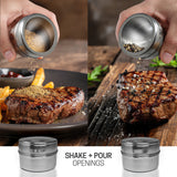 Space & Home Twist and Shake Magnetic Spice Jars