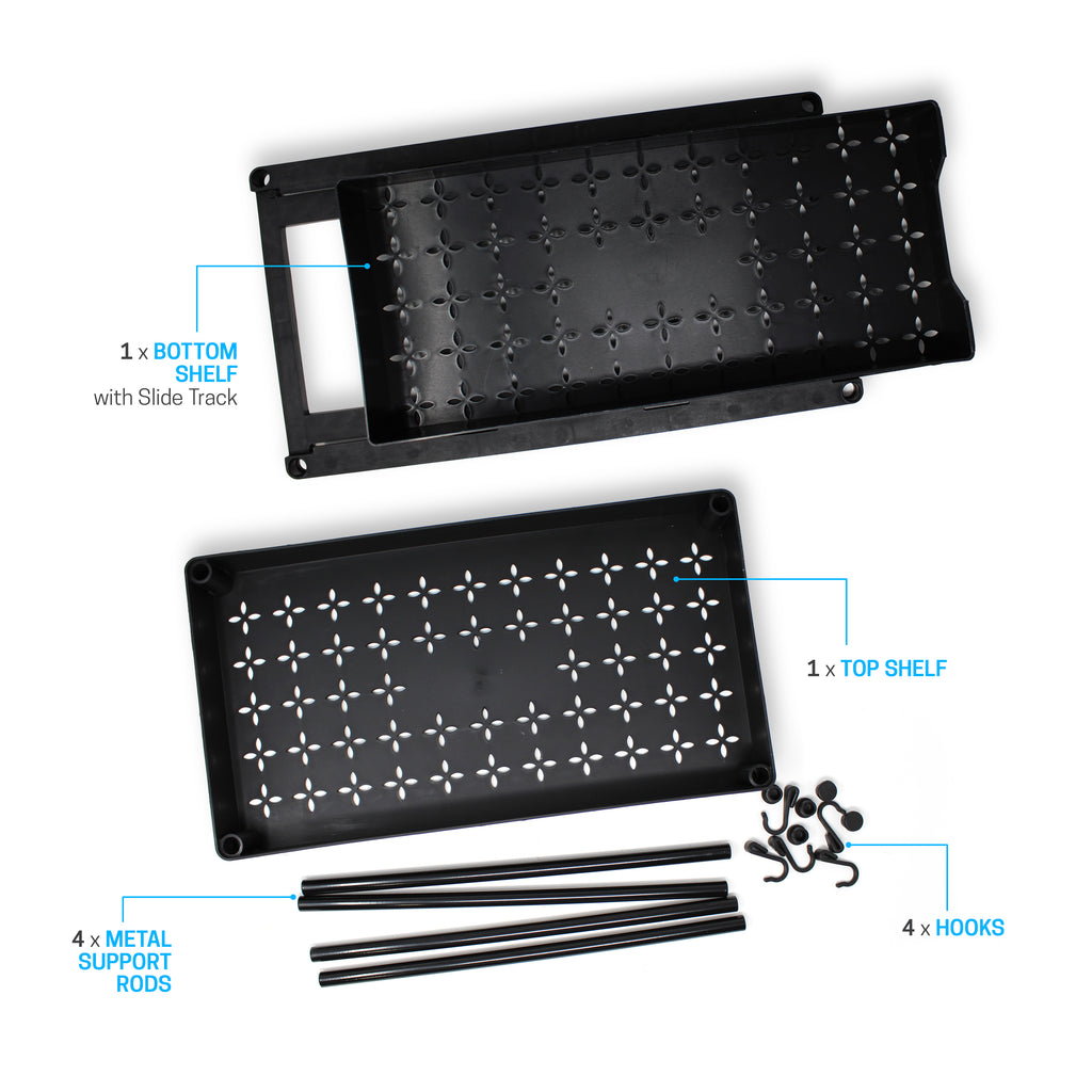 Space & Home Store & Slide All-Purpose Shelf Organizer