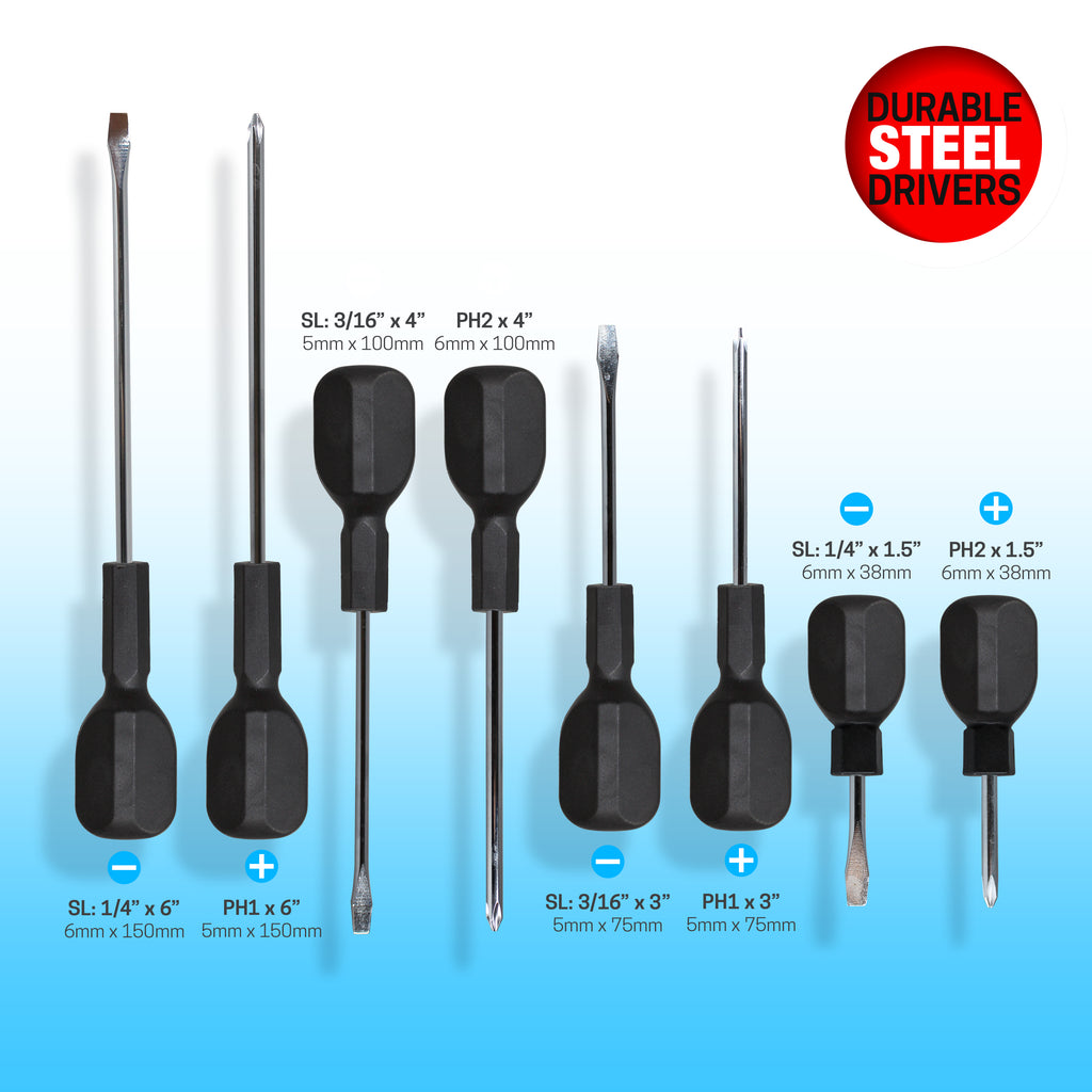 WorkSpace 8-Piece Pro Screwdriver Set