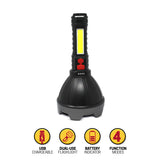 ZeroDark 2 in 1 Wide Beam Rechargeable Flashlight +Lantern