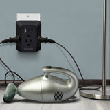 Surge Trio Multi Charging Station Surge Protector Black