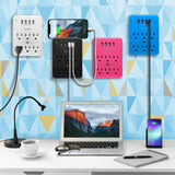 Aduro Surge Multi Charging Station with 6 Outlets & 4 USB Ports