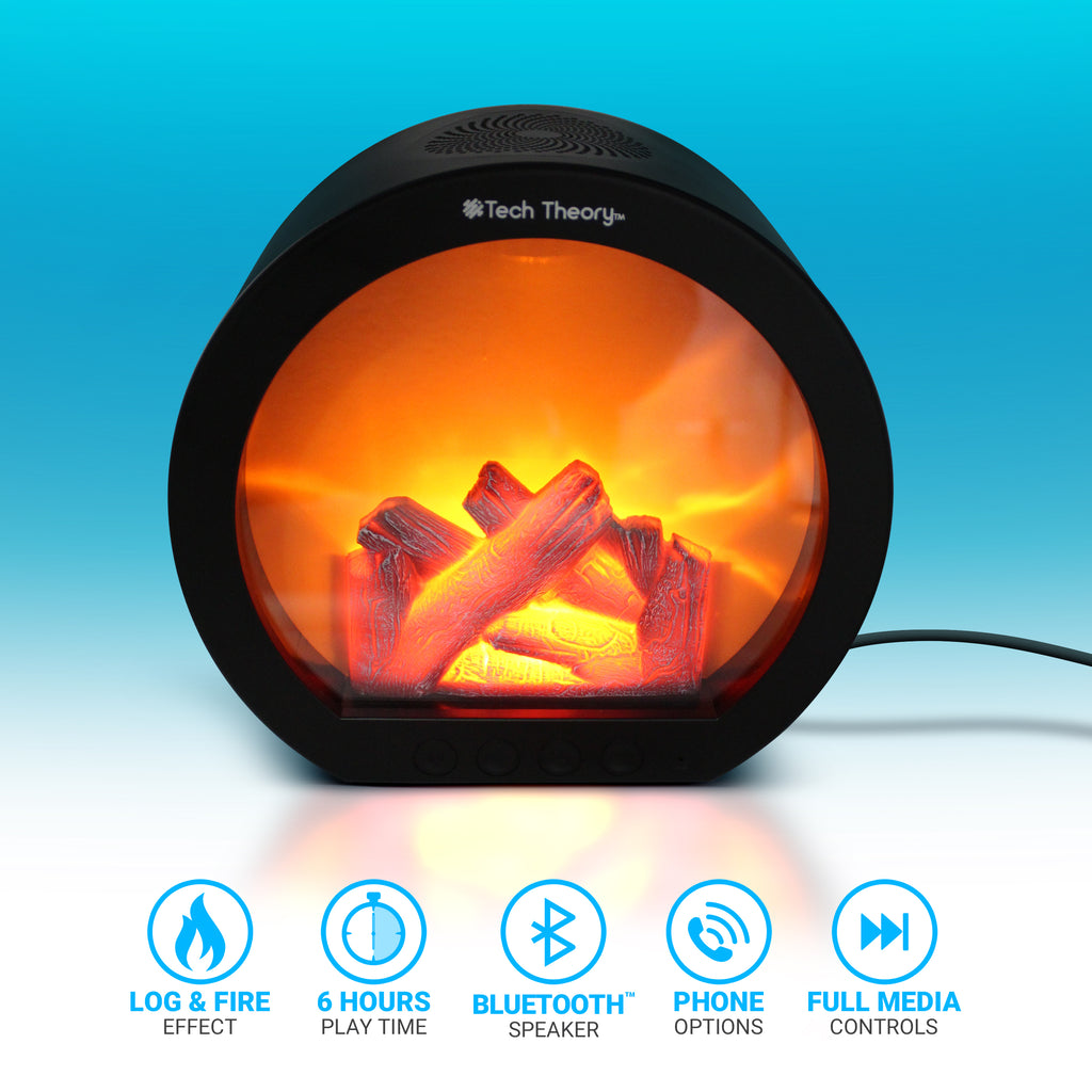 Tech Theory Fireplace Bluetooth Wireless Speaker