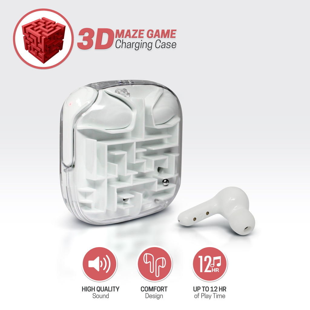 Tech Theory Labyrinth True Wireless Earbuds with 3D Maze