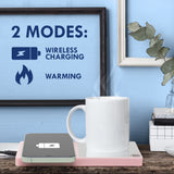 Mug Warmer & Wireless Phone Charger Rose Gold