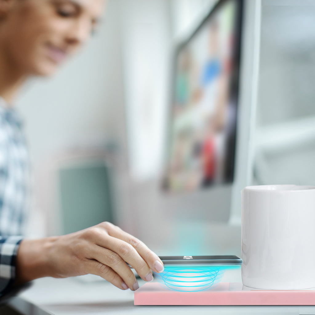 Mug Warmer & Wireless Phone Charger Rose Gold