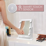 075-Olivia Rose Large Vanity Mirror w Lights and Stand