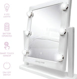 075-Olivia Rose Large Vanity Mirror w Lights and Stand