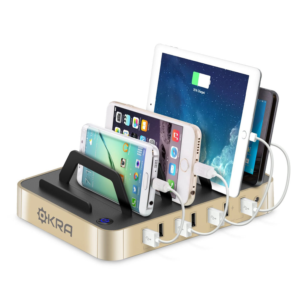 7-Port Hub USB Desktop Universal Charging Station Multi Device Dock for iPhone, iPad, Samsung Galaxy, LG, Tablet PC and all Smartphones and Tablets