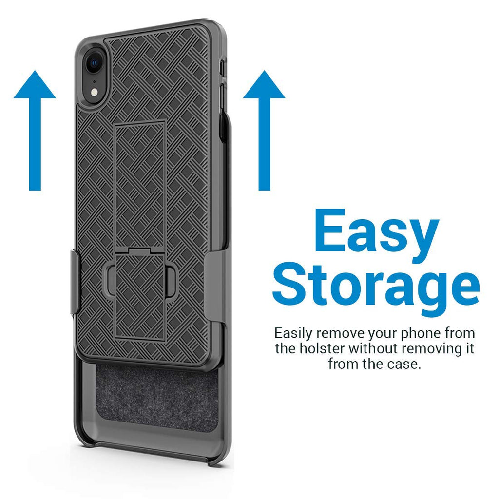 ADURO SHELL & HOLSTER COMBO CASE: iPhone XS Max Holster Case