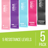 Nicole Miller Sport Resistance Loop Bands 5 Pc Set