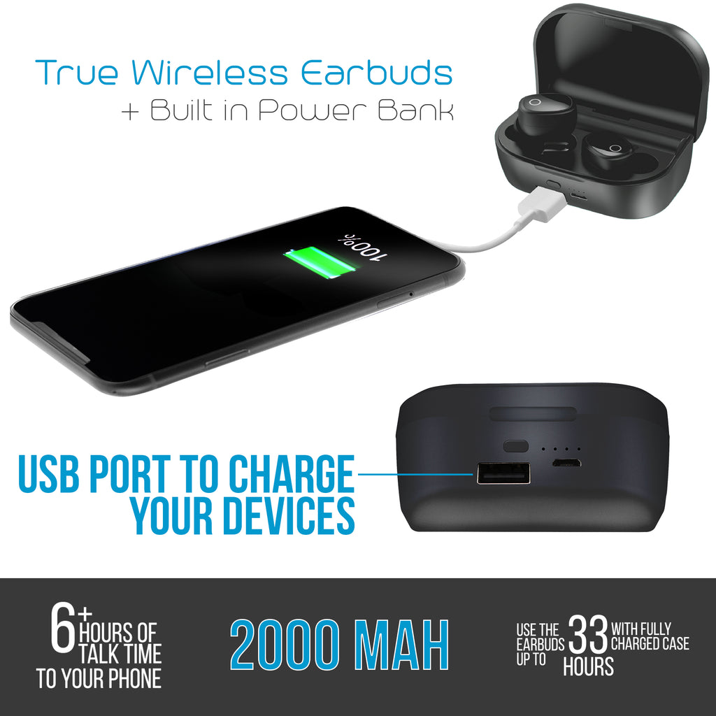 Wireless earbuds online talk on phone