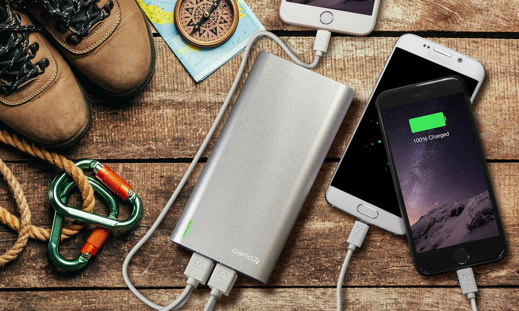 Aduro Extreme Boost 20,000 mAh Metallic Backup Battery w/ 4 USB Ports