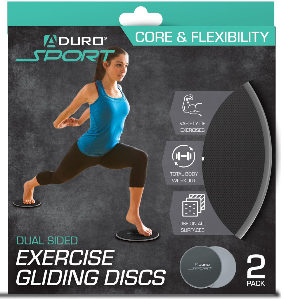 Aduro Sport Dual Sided Exercise Gliding Discs Home Workout Equipment