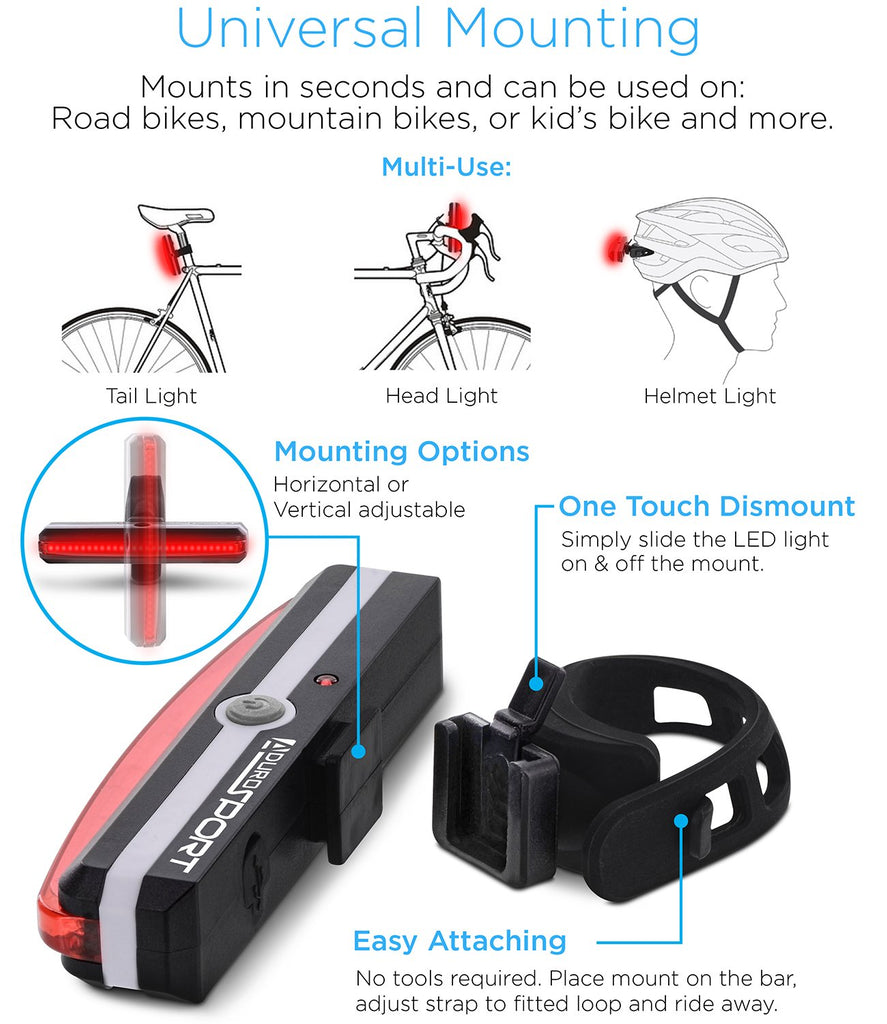 Aduro Sport Pro Bicycle LED Tail Light Free shipping buy online