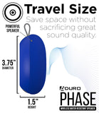 Phase Wireless Speaker Water Resistant for Outdoor and Travel Blue