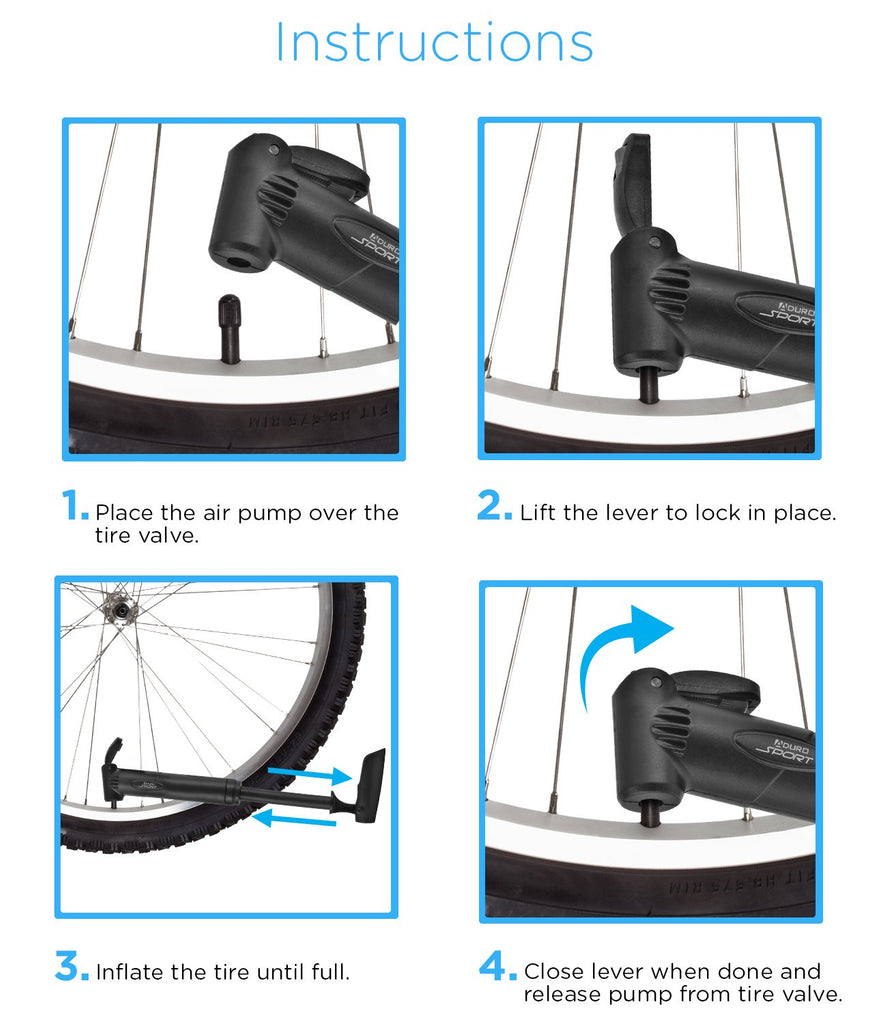 Aduro Sport Bicycle High Pressure Frame Pump