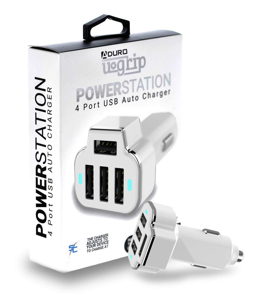 PowerUp 4 USB Port Car Charger Adapter for iPhone Samsung and More – Aduro  Products