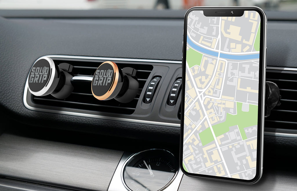 Aduro Solid Grip Magnetic Car Vent Phone Mount for iPhone & Android