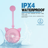 056-PlayTime Tunes Wireless Shower Speaker Pink Cat