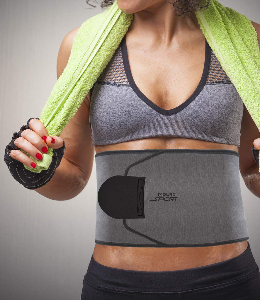 Aduro Sport Sweat Waist Trimmer Belt Premium Sweat Waist Trainer Stomach Wraps