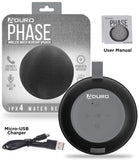 Phase Wireless Speaker Water Resistant for Outdoor and Travel Black