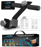 Doorway Sit-Up Exercise Bar, Adjustable Reinforced Steel with Padded Ankle Bar