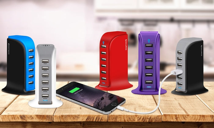 Aduro PowerUp 40W 6 Port Hub USB Charging Station