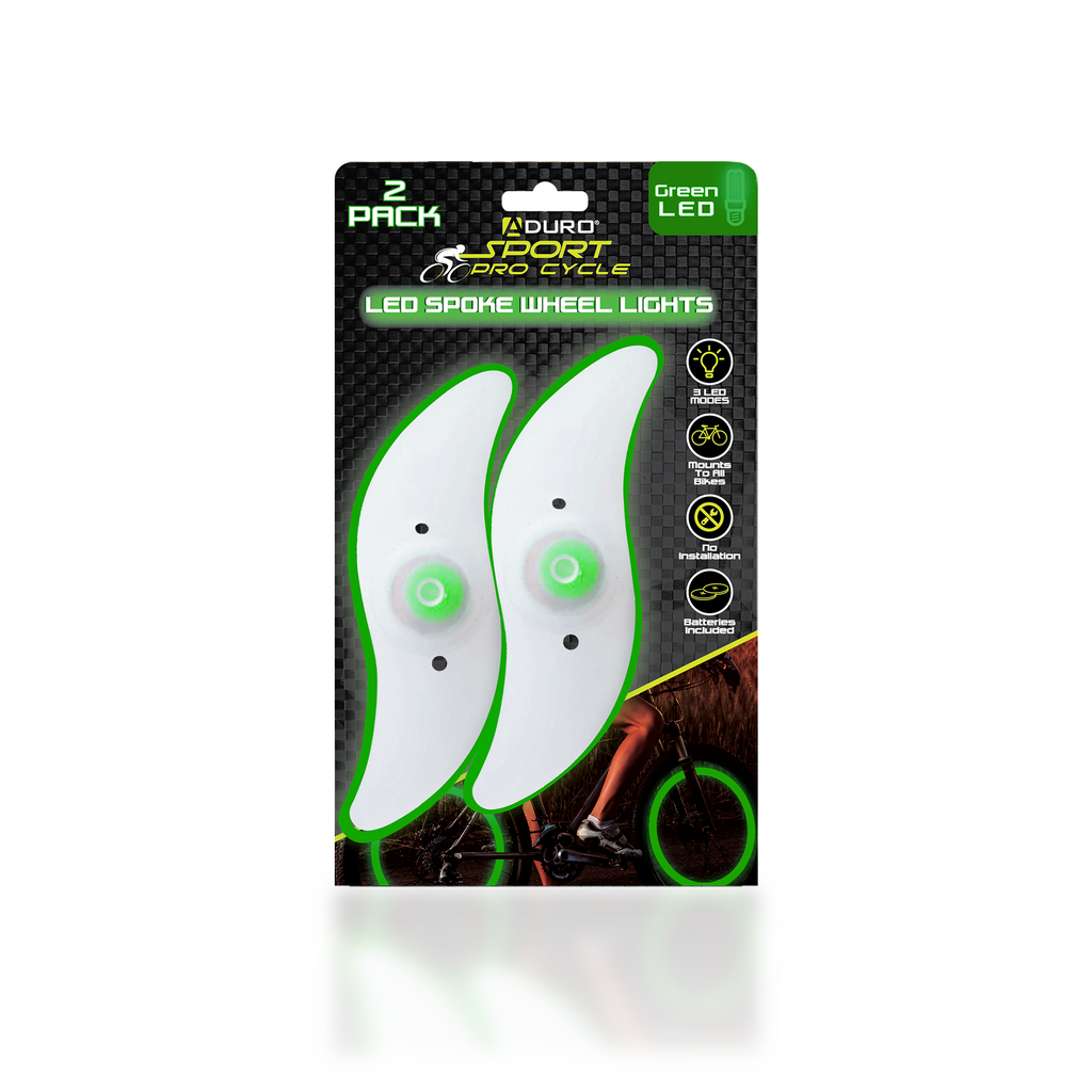 Aduro Sport Cycling LED Bike Spoke Wheel Lights 2 Pack Aduro Products