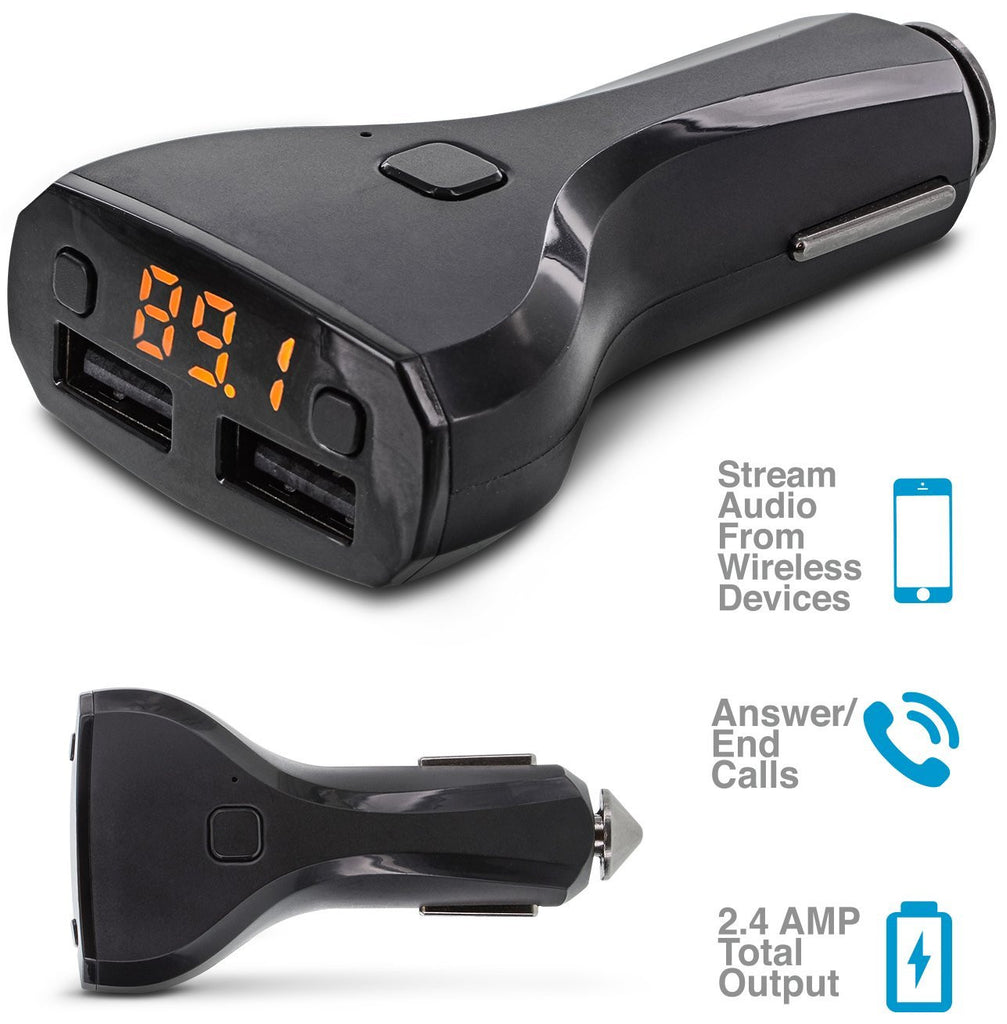 AutoSound 2: FM Transmitter & Dual-USB Car Charger