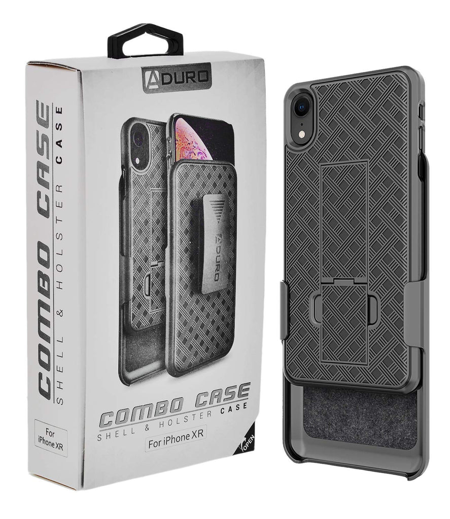 ADURO SHELL & HOLSTER COMBO CASE: iPhone XR Holster Case