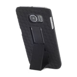 Galaxy S6 Case, Aduro Shell & Holster COMBO Case Super Slim Shell Case w/ Built-In Kickstand + Swivel Belt Clip Holster for Samsung Galaxy S6
