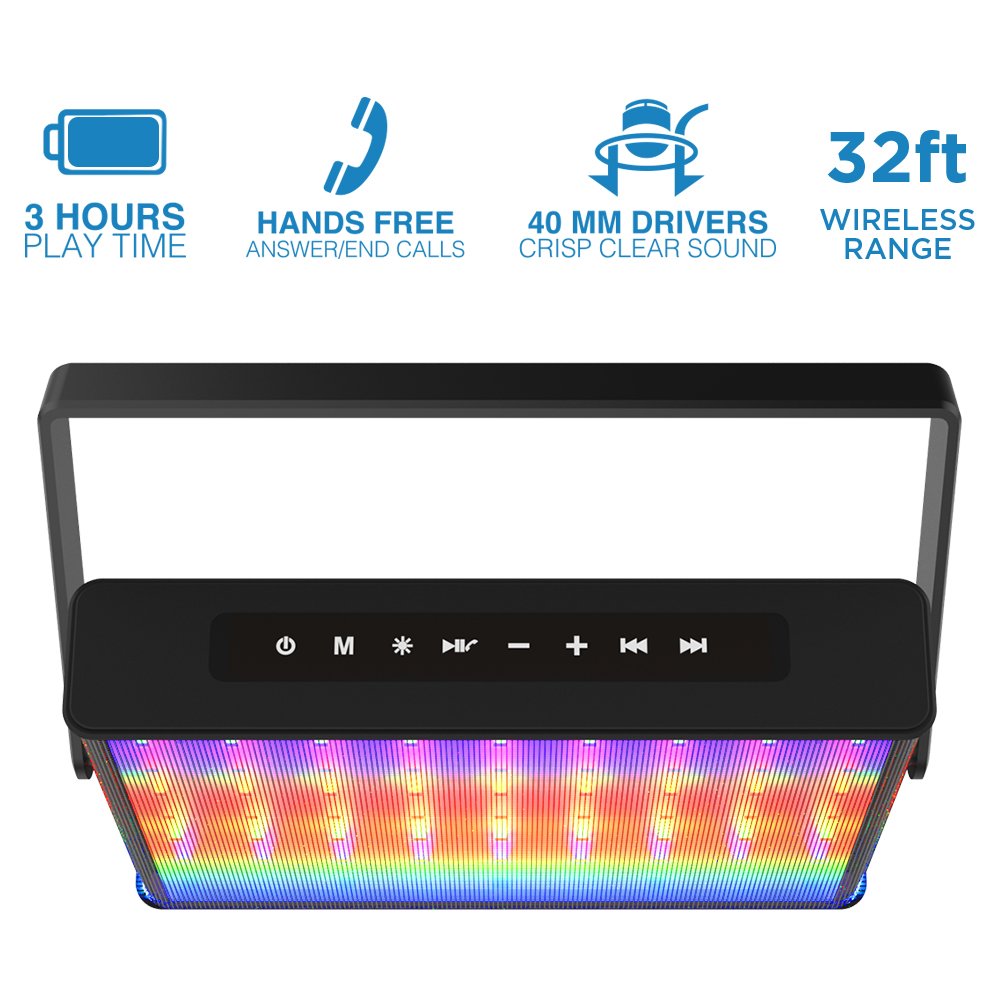 Quadratic LED Square Party Wireless Speaker