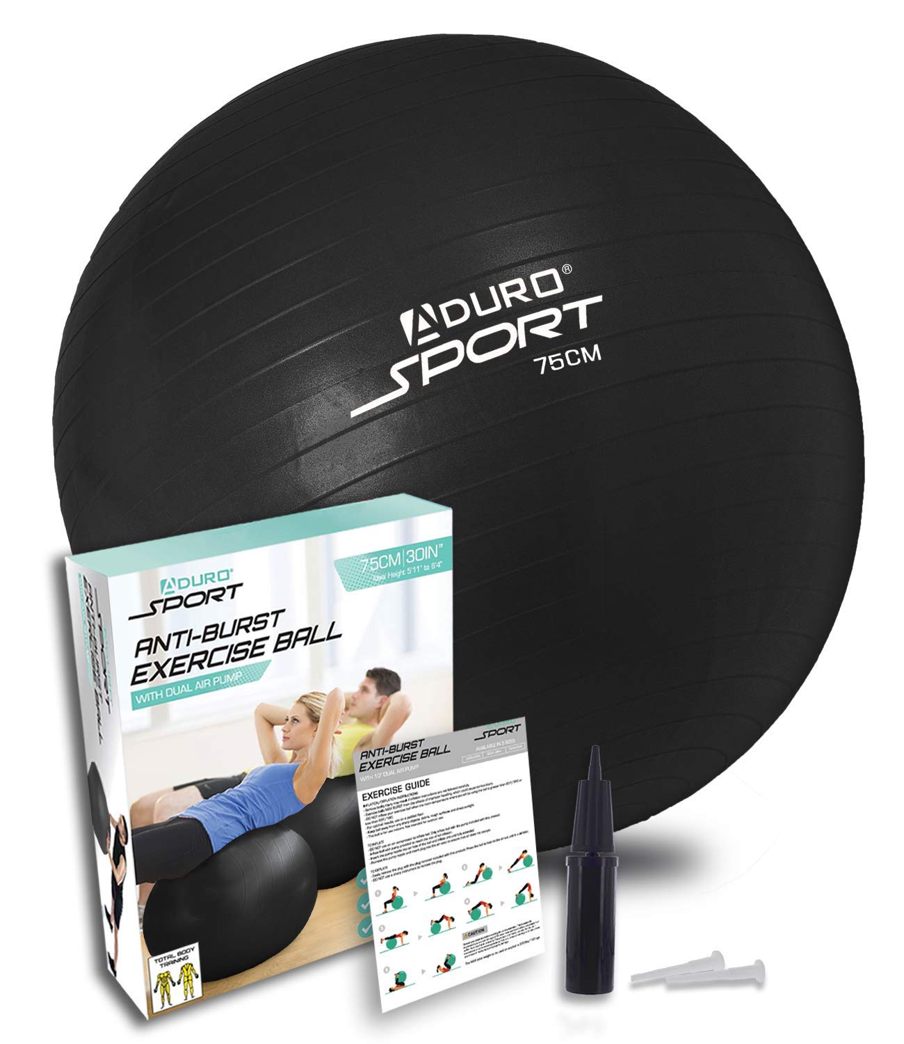 Yoga Exercise Ball 55/65/75cm Workout Fitness Ball Chair Aduro Products