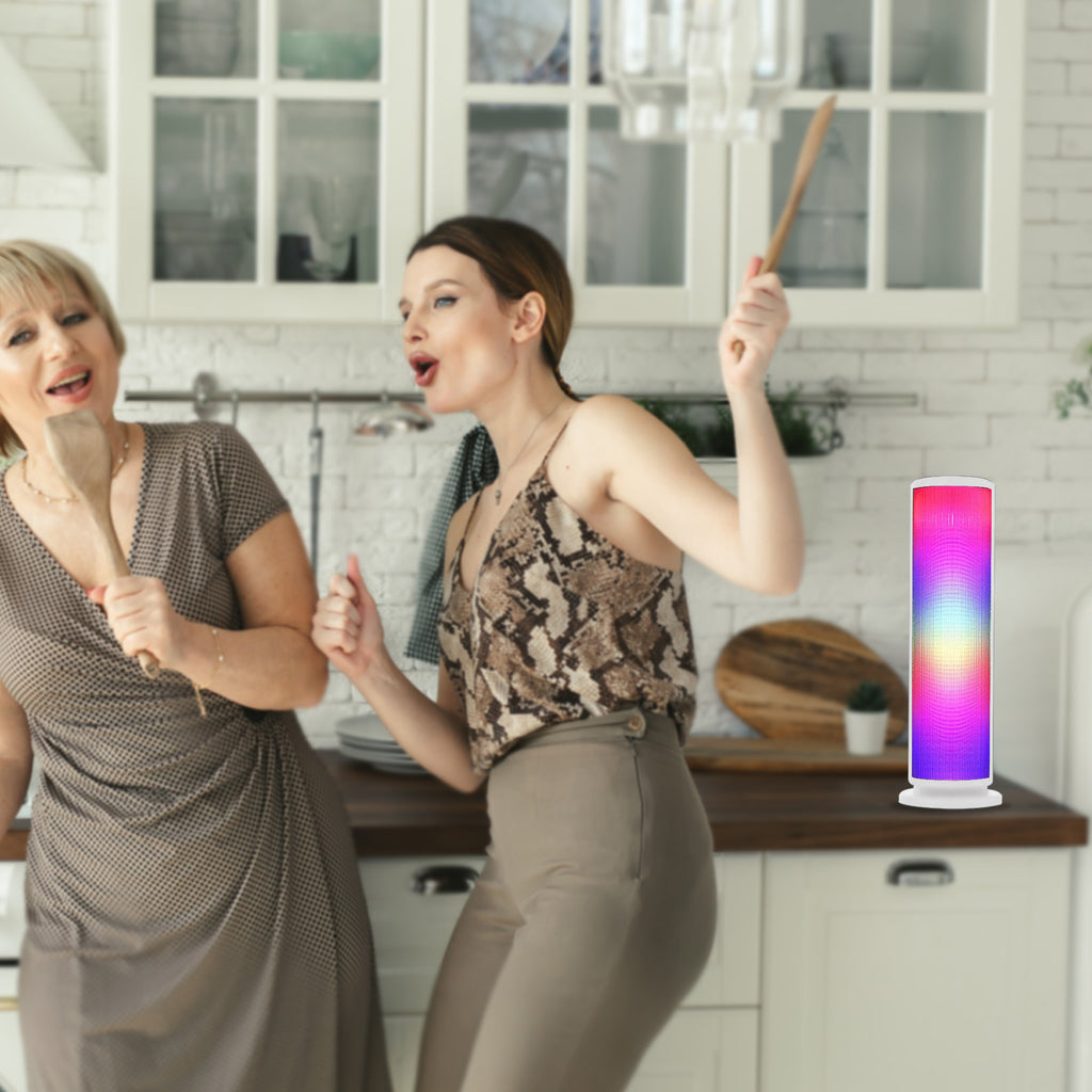 Aduro Monolith LED Light Up Tower Party Wireless Speaker