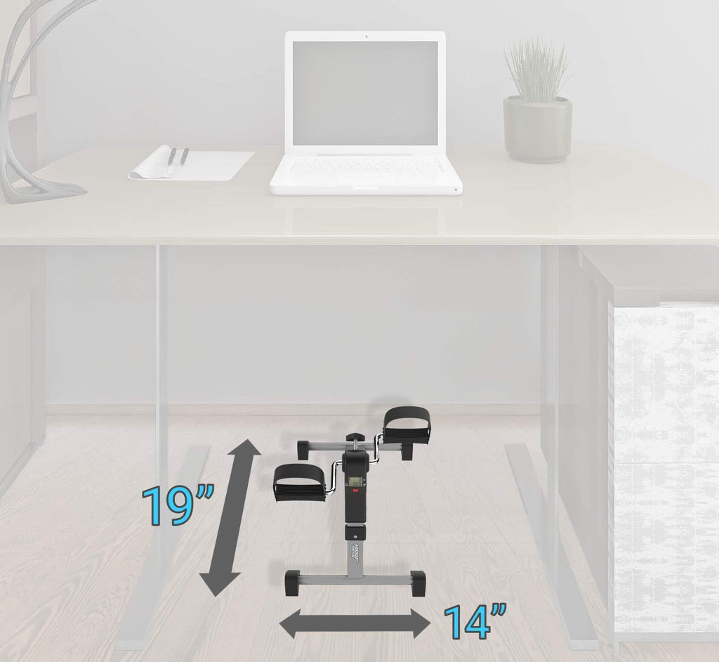 Aduro Foldable Pedal Exerciser Portable Under Desk Bike Foot