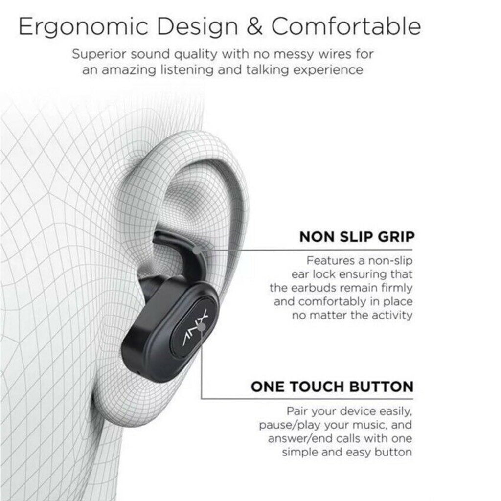 Aduro Sync-Buds True Wireless Earbuds w/ Charging Case